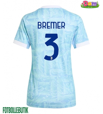 Juventus Gleison Bremer #3 Bortatröja Kvinnor 2025-26 Kortärmad